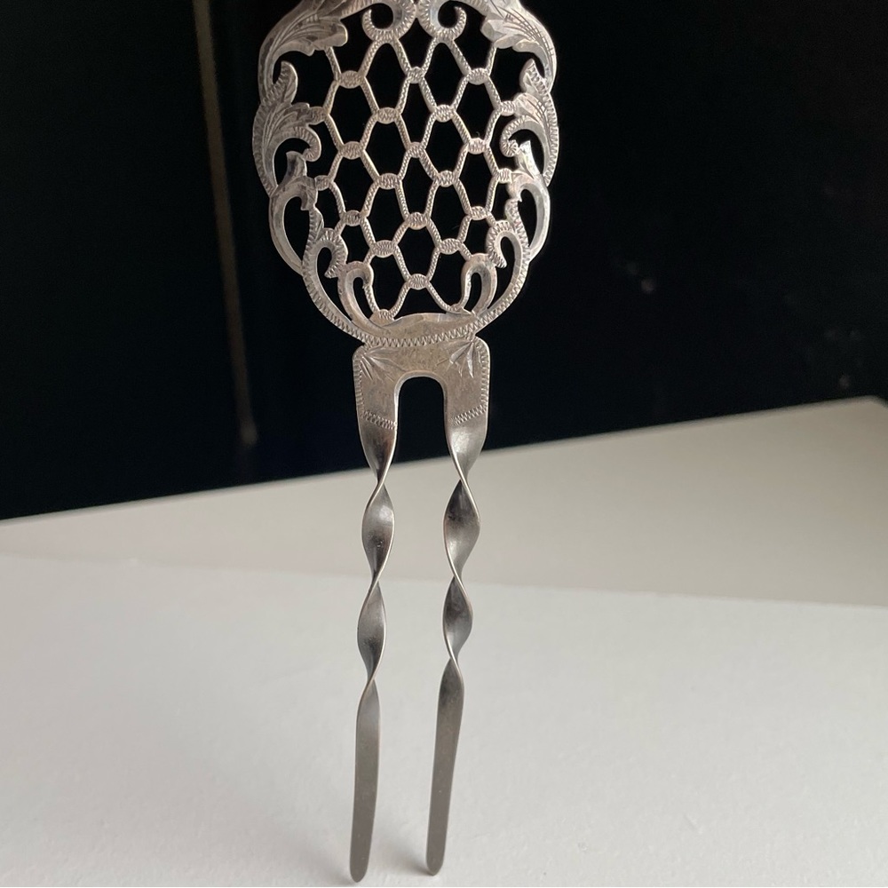 Sterling  silver 1900’s Hair Comb Peinetta Accessory